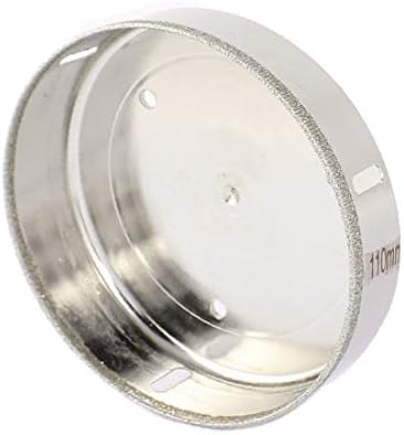 X-Dree 110mm Diâmetro de corte de broca redonda Broca de broca de orifício de vidro Cutter Cutter Silver Tom (Diámetro de Corte