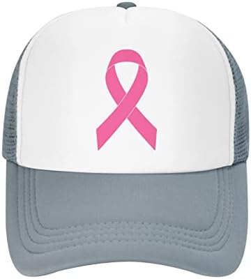 Fita rosa Câncer de câncer de mama Hat Unissex Chapéus de caminhão adulto