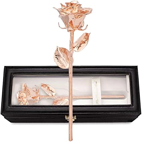 Forever Rose Real Rose Gold Rose, Genuine One a Gind Rose Hand mergulhou em Rosas de ouro de 24k para durar a vida inteira