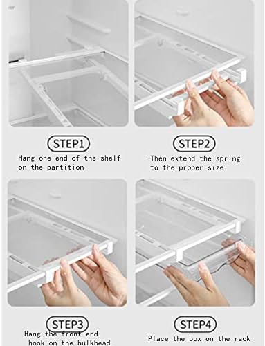 Gajeira de geladeira Organizador e caixa de armazenamento Caixa transparente, retire as gavetas de armazenamento