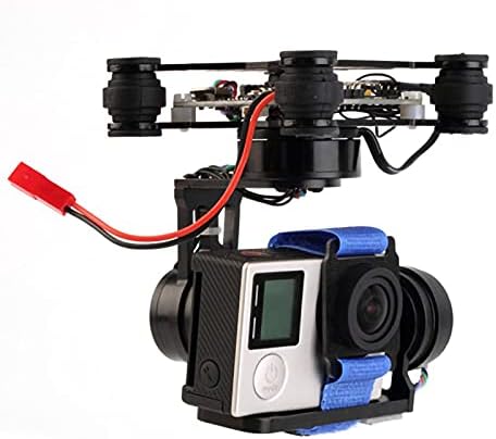 HNW 3 Exis Brushless Câmera Gimbal CNC Metal com suporte ao controlador 3-4s 180g Luz para GoPro OSMO Ação câmeras