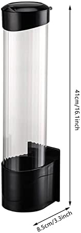 Pull Dispenser Tipo de tração do suporte de xícara descartável se encaixa em cone ou copos de fundo plano, organizador de copo