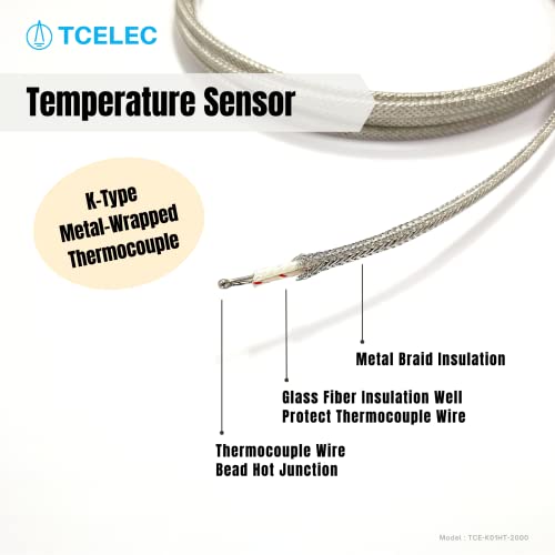 TCELEC TCE-K01HT-2000 K TIPO METAL INSTRUPADO DURIDO E DURÍCIL E ALTA TERMOCELO DE TERMATEMENTO ESTILO DE TERMOLEPLOS