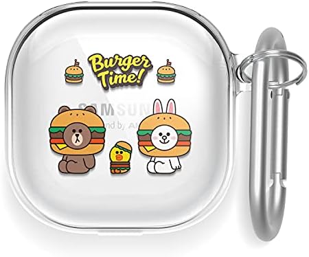 ELAGO L LINHA AMIGOS BURGER TEMPO CASO COMPATÍVEL COM SAMSUNG Galaxy Buds Pro Case / Compatível com Samsung Galaxy Buds Live Case [Mercadoria