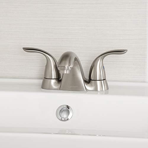 Basics Ab-BF601-SN Basin Faucet-4 polegadas, níquel de cetim