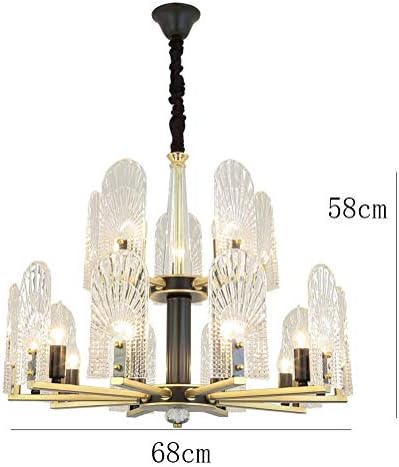 Lustres de ataay, 2 lustre de cristal da terceira simplicidade, luminárias modernas de lã de cristal, lâmpada de teto ajustável E14