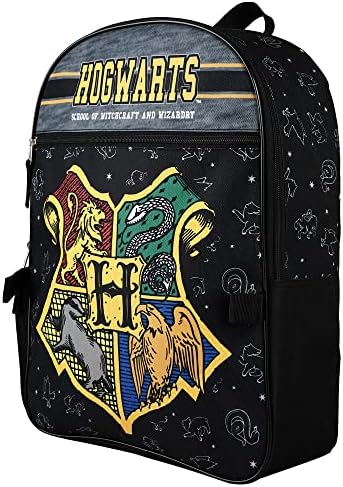 HARRY POTTER HOGWARTS Backpack de 16 polegadas com kit de almoço inspirado no porta-malas