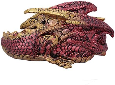 Nemesis Agora Aaden Red e Golden Round Dragon Fatuine, 10,2 cm