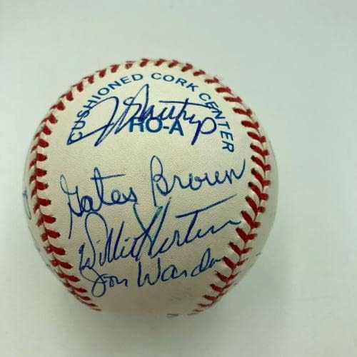 1968 Detroit Tigers World Series Champs Team assinou beisebol com JSA COA - Bolalls autografados