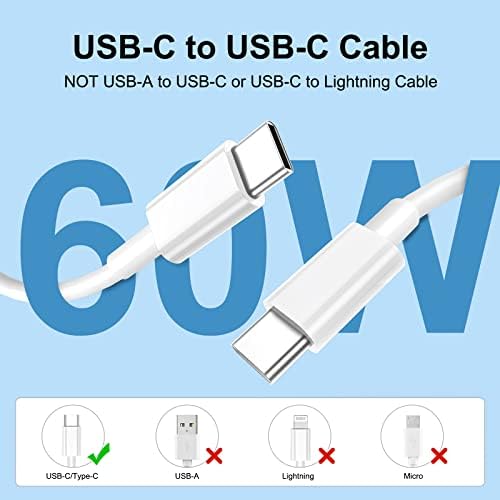 20W USB C carregador rápido para 2022/2021/2020/2018 iPad Pro 12,9 polegadas, iPad Pro 11 polegadas, novo iPad Air 5th/4th, iPad 10th