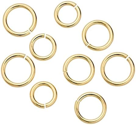 100pcs de 6 mm de salto aberto o anel de anel Sterling prateado latão para jóias criando cf83-6