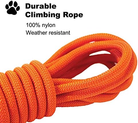 Downtown Pet Supply - Leash de cães com cordões pesados ​​- escalada com cordas de corda de cachorro coleira - Recall