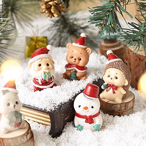 Zhangruixuan-shop 一 件 欧式 创意 树脂 工艺品迷 你 圣诞 家族 动物 动物 摆件 家居 装饰 圣诞节 圣诞节