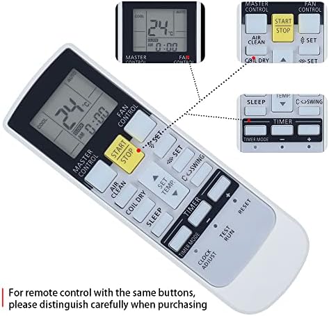 Controle remoto de substituição para o ar condicionado Fujitsu ar-rah1u ar-rah2u ar-rae1u ar-rae2u ar-ry3 ar-ry4 ar-ry5