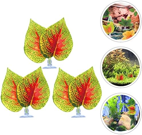 Patkaw Betta Fish Leaf Pad Plantas de Aquário Artificial Falsas Plantas Falsas 3pcs Betta Bed Leaf Hammock para peixe betta