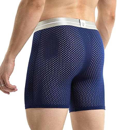 Roupa íntima masculina Sexy, correndo calças apertadas boxers confortáveis ​​respiráveis ​​Builers de movimentação de