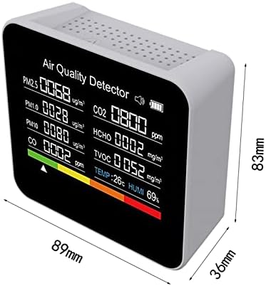 A qualidade do ar monitora o testador preciso para formaldeído TVOC PM2.5/PM-10 Detectores de ar multifuncionais Monitores de qualidade do ar Sensor externo