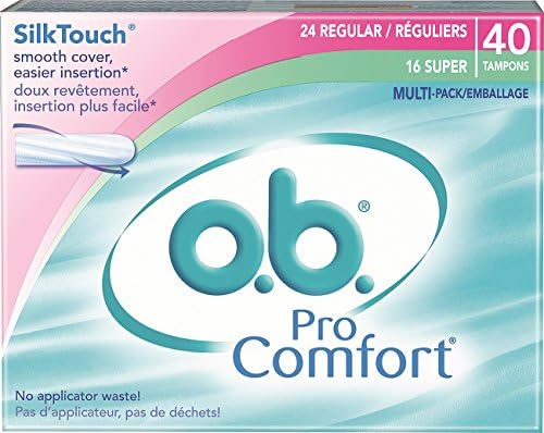 O.B. Tampões digitais Pro Comfort, 40 contagem