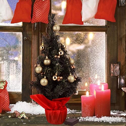 1 Definir árvore de natal Mini Mini Christmas Tree Party Layout Props Sem bateria Decorações de Natal