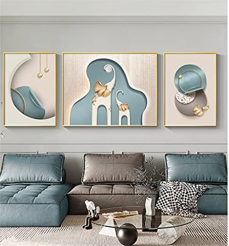 Halou Living Room Pintura decorativa de estilo nórdico sofá fundo pintura de parede mural de elefante