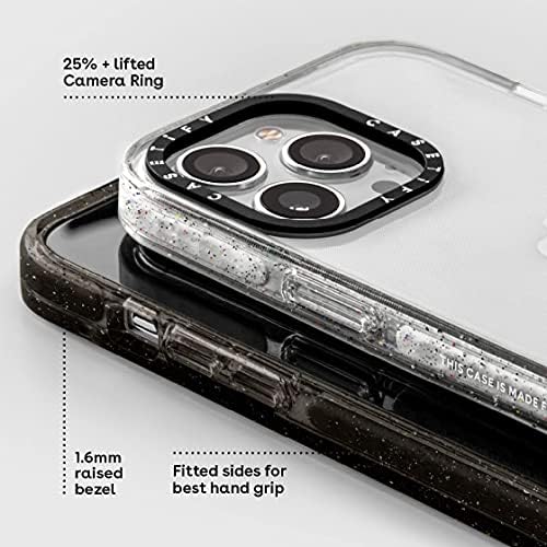 Casetify de Casetify Impact Crush Caso para iPhone 13 - Clear Black RE