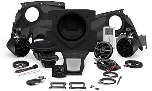 Rockford Fosgate X317-STAGE4 400 Watt estéreo, falante frontal, subwoofer e kit de alto-falante traseiro para modelos Maverick