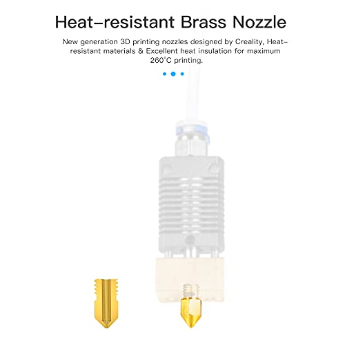 Kit HOTEND ORIGINAL MONTAGEM ENDER 3 V2 com bocais de atualização de 2pcs 0,4 mm 24V para Creality Ender 3 / pro, Ender