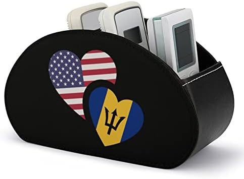 Barbados Us Flag Printing TV Remote Organizer Box Control titular