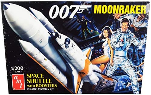 Habilidade 2 Modelo Kit Space Shuttle com Boosters Moonraker Movie 1/200 Modelo de escala por AMT AMT1208