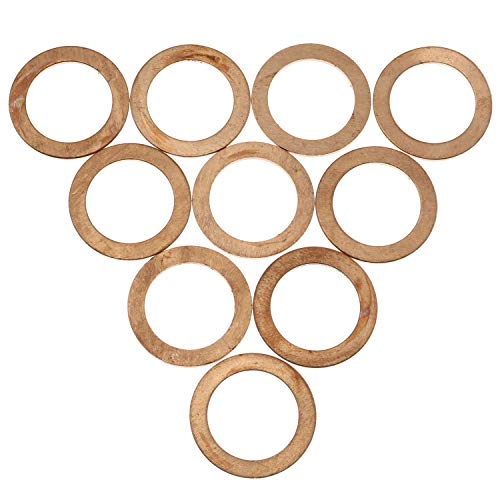 Magic & Shell M14 Copper Junta plana 60pcs lavadoras de cobre sólidas selo anel plano Hardware de junta