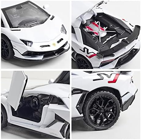 Modelo de carro em escala para Aventador SVJ Diecast Alloy Modelo