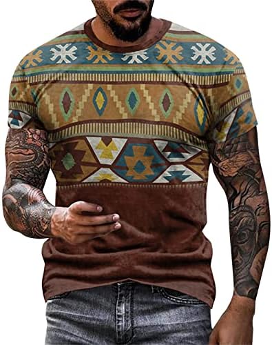 Xxbr soldado camisetas de manga curta para homens de moda de moda masculina 3D AZTEC Fashion Tee Tops Retro Muscle