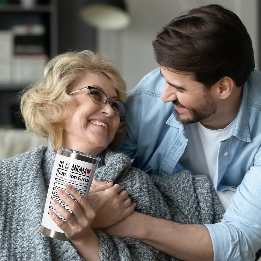 Presentes do Dia das Mães Breezy Vale para a avó de neta neta, 1 Vovó Tumbler - Melhor avó de todos