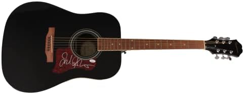 Jack Johnson assinou autógrafo em tamanho grande Gibson Epiphone Guitar Guitar w/ JSA Autenticação - Entre os Sonhos, e assim por diante,
