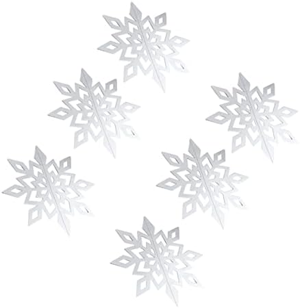 Sewacc 2 sets/7pcs natal snowflakes ornament ao ar livre adornnos para de adornos Navideños para exterior diy natal decor