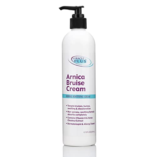 Miracle Plus Arnica Creme Hematual Alívio Creme de Vitamina K Para Hematuras e Inclumes na Pele, Creme de Creme