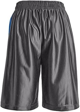 Facitisu 4 Pacote de shorts masculinos de basquete atlético de ginástica rápida seca shorts leves com bolso