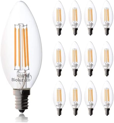 Bioluz liderou 92 CRI E12 LED BULLBS CANDELABRA 60 WATT WATT BRANCO BRANCO 3000K LED LED LED CANAMENTO BULBA DE LUZ