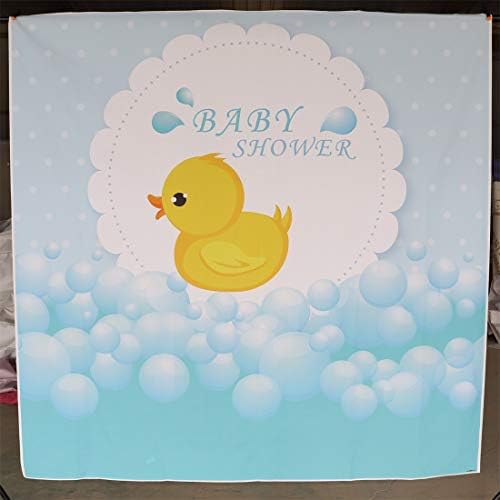 Leyiyi 5x5ft fotografia cenário de borracha pato pato bebê chuveiro de fundo bubble banheiro gotas de água sala decoração de nascimento