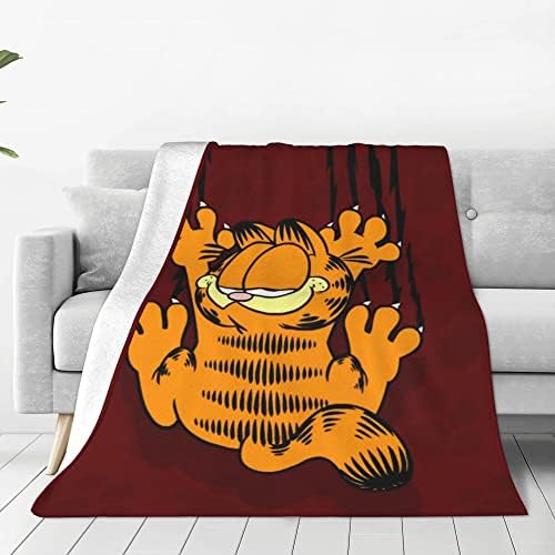 Flanela de gato de desenho animado cobertor cobertor de luxo, cobertor para sofá -cama, quarto de decoração de carro acampamento