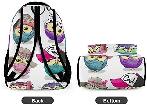 Backpack Bags Owl Pattern Casual Daypack School School para estudantes