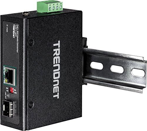 TrendNet Industrial SFP para Gigabit POE+ Media Converter, Casicação Classificada IP30, Faixa de Temperatura de Operação