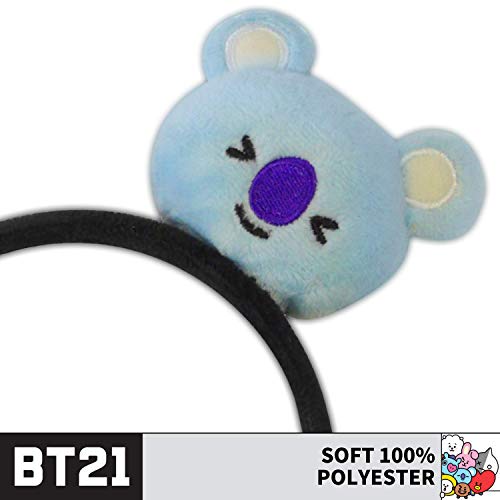 Conceito One BT21 Friends 3D Bandada de cabeça para mulheres bordadas, preto/azul, um tamanho