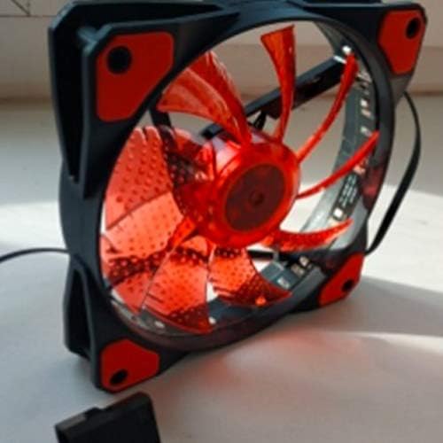 Profectlen 120mm PC Computador Ultra Silent LED Radador de resfriamento Radador de 12 cm Fan Silent Fan 15 LED Streamer Fan