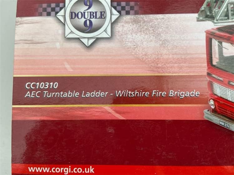 Corgi para AEC Ladder Wiltshire Fire Brigade Ltd Ed 1/50 Modelo pré-construído do caminhão Diecast