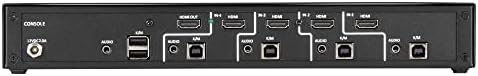 Black Box Single -Head - KVM/Audio Switch - 4 x KVM/Audio - 1 Usuário local - Desktop - compatível com TAA