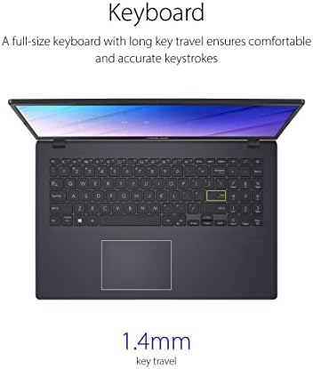 ASUS VivoBook Go 15 L510 Laptop fino e leve, exibição de 15,6 ”, processador Intel Celeron N4020, 4 GB de RAM, 64