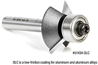 Ferramenta Amana - 51434 Alumínio com ponta de carboneto e corte de plástico para baixo 45 ° x 31/32