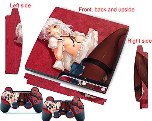 PS3 Skins Decals Vinyl Sexy Lady Cover para PS 3 Slim Console