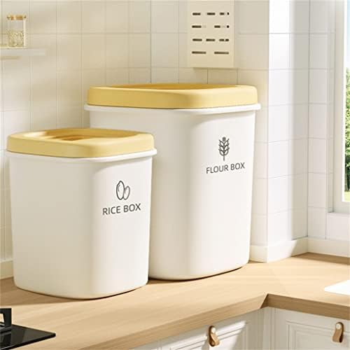 Jarra de armazenamento TJLSS com tampa para arroz Cereal Bucket Bucket Inset Grein Food Dispenser Box Kitchen Ledering Recipler